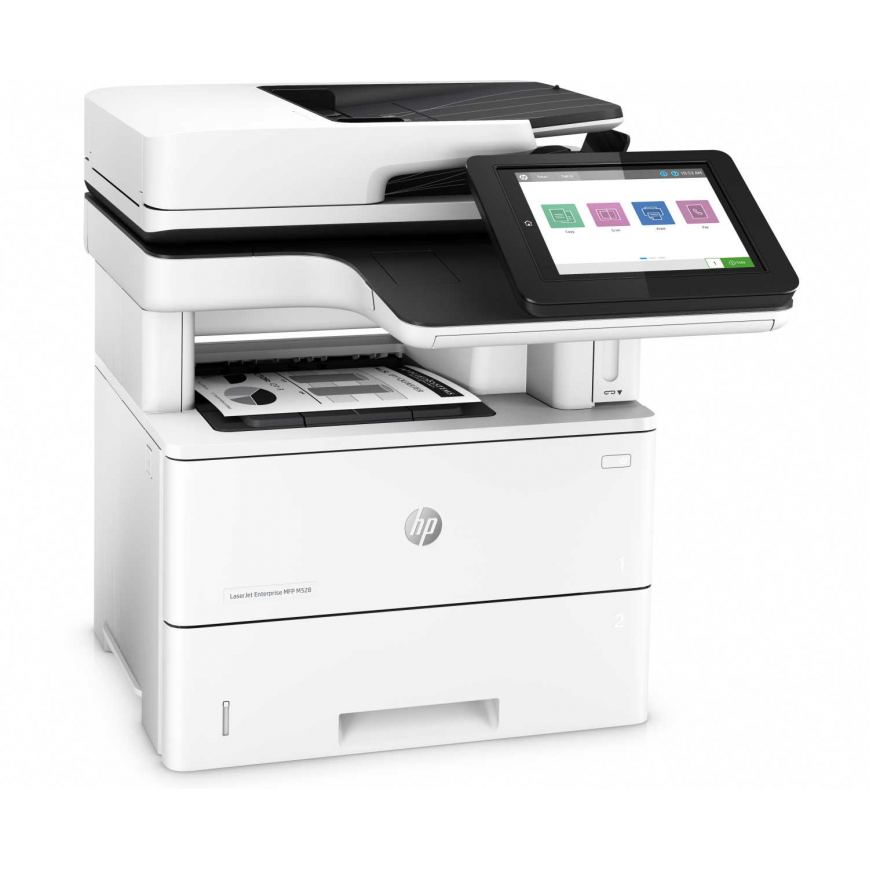 МФУ HP 1PV65A LaserJet Enterprise M528f (A4) Printer/Scanner/Copier/ADF/Fax, 1200 dpi, 43 ppm., 1.75Gb+HDD, 1.2 GHz, tray 100+550 pages, USB+Ethernet, Print+Scan Duplex, Duty 150K pages МФУ HP 1PV65A LaserJet Enterprise M528f (A4) Printer/Scanner/Copier/ADF/Fax, 1200 dpi, 43 ppm., 1.75Gb+HDD, 1.2 GHz, tray 100+550 pages, USB+Ethernet, Print+Scan Duplex, Duty 150K pages