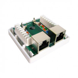 Розетка Настенная телекоммуникационная 2 Модуля SHIP A184-2