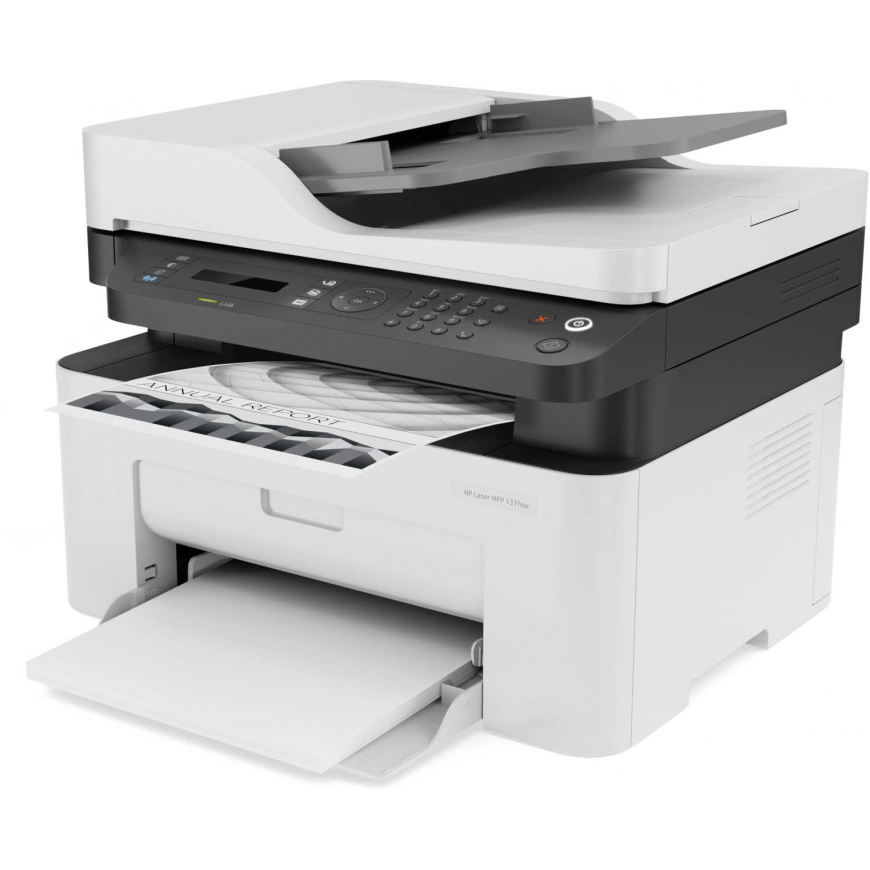МФУ HP 4ZB84A Laser MFP 137fnw Printer (A4) , Printer/Scanner/Copier/ADF/Fax, 1200 dpi, 20 ppm, 128 MB, 600 MHz, 150 pages tray, USB+Ethernet+WiFi, Duty 10K pages МФУ HP 4ZB84A Laser MFP 137fnw Printer (A4) , Printer/Scanner/Copier/ADF/Fax, 1200 dpi, 20 ppm, 128 MB, 600 MHz, 150 pages tray, USB+Ethernet+WiFi, Duty 10K pages