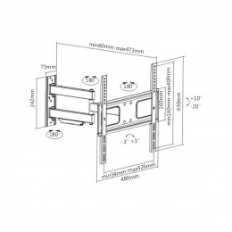Кронштейн Brateck LPA36-443 для ТВ и мониторов, 32"-55" Кронштейн Brateck LPA36-443 для ТВ и мониторов, 32"-55"
