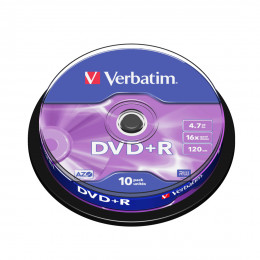 Диск DVD+R Verbatim (43498) 4.7GB 10штук Незаписанный Диск DVD+R Verbatim (43498) 4.7GB 10штук Незаписанный