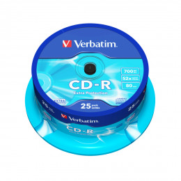 Диск CD-R Verbatim (43432) 700MB 25штук Незаписанный Диск CD-R Verbatim (43432) 700MB 25штук Незаписанный