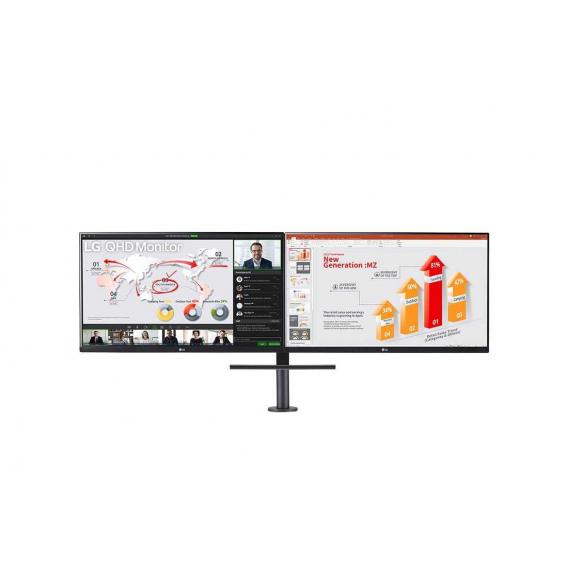 Монитор жидкокристаллический LG 27QP88D-BS Монитор LCD 27'' 16:9 2560х1440(WQHD) IPS, nonGLARE, Нет, 350cd/m2, H178°/V178°, 1000:1, 16,7 миллионов цветов, 5ms, HDMI, DP, USB-C, USB-A. Height adj, Tilt, Swivel, 2Y, Black