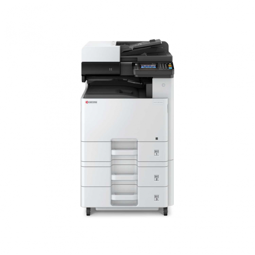 МФУ лазерное Kyocera ECOSYS M8124cidn (A3), цветное, Printer/Scanner/Copier, 1200x1200 dpi, 24/12 ppm (A4/A3), 1.5 GB, 1.2 GHz, tray 100+500 sheets, RADF 50 sheets, USB+Ethernet, Duplex, 4.3" touchscreen, HyPAS, drum 200k, starter toner МФУ лазерное Kyocera ECOSYS M8124cidn (A3), цветное, Printer/Scanner/Copier, 1200x1200 dpi, 24/12 ppm (A4/A3), 1.5 GB, 1.2 GHz, tray 100+500 sheets, RADF 50 sheets, USB+Ethernet, Duplex, 4.3" touchscreen, HyPAS, drum 200k, starter toner