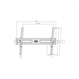 Кронштейн Brateck KL36-46T для ТВ и мониторов, 37"-86" Кронштейн Brateck KL36-46T для ТВ и мониторов, 37"-86"