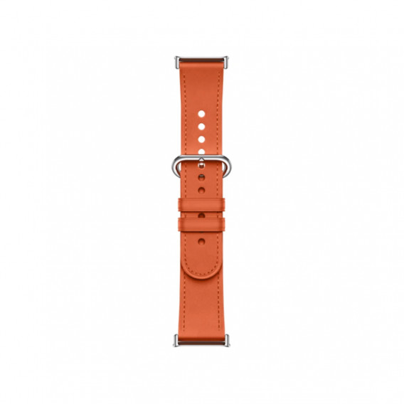 Кожаный сменный браслет Xiaomi Leather Quick Release Strap Coral orange
