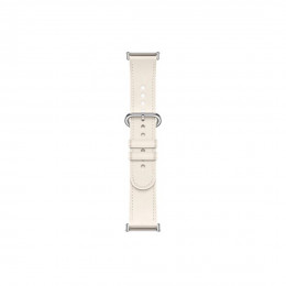 Кожаный сменный браслет Xiaomi Leather Quick Release Strap Cream white