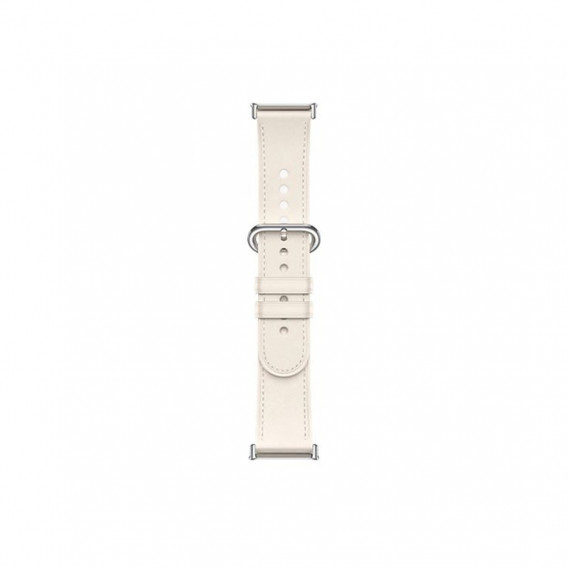 Кожаный сменный браслет Xiaomi Leather Quick Release Strap Cream white