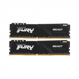 Комплект модулей памяти Kingston FURY Beast KF432C16BB1K2/32WP DDR4 32GB (Kit 2x16GB) 3200MHz Чёрный